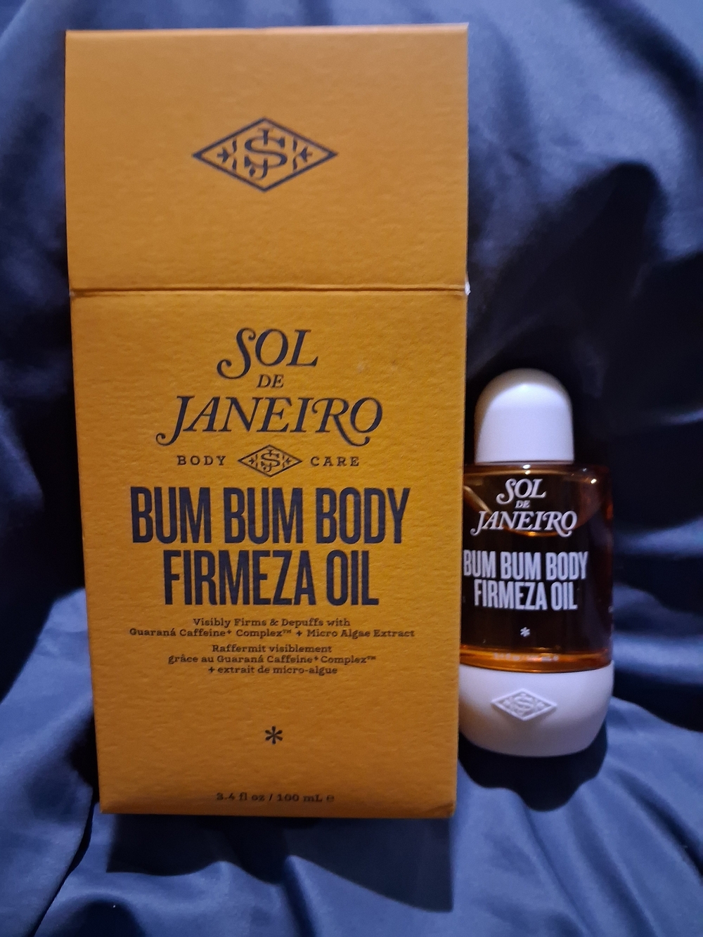 Sol de Janeiro Bum Bum Body Firmeza Oil - amber and white